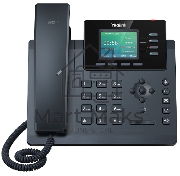 Настольный IP-телефон YEALINK SIP-T34W, 4 аккаунта, Wi-Fi, USB, 2.4