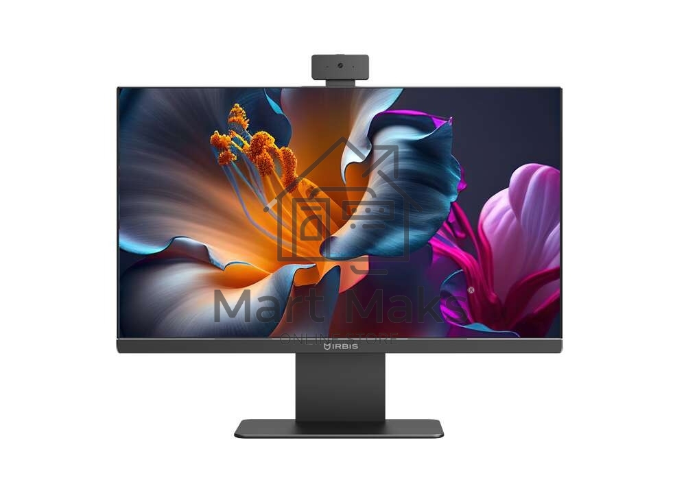 IRBIS Groovy AIO 27; 27“(N100;8GB/256GB;IPS;16:9;1920x1080x100Hz;1000:1;250Cd/m2;5ms;HDMI(out);VGA;USB-C;2*USB2.0;4*USB3.0;RJ45;WebC 5MP;WIFI6;BT5.0;Tilt;Spk2*3W;keyb+mouse;WinPro