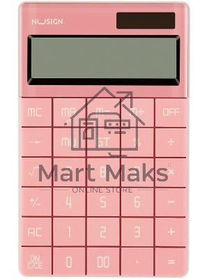 Калькулятор настольный Deli Nusign ENS041pink розовый 12-разр.