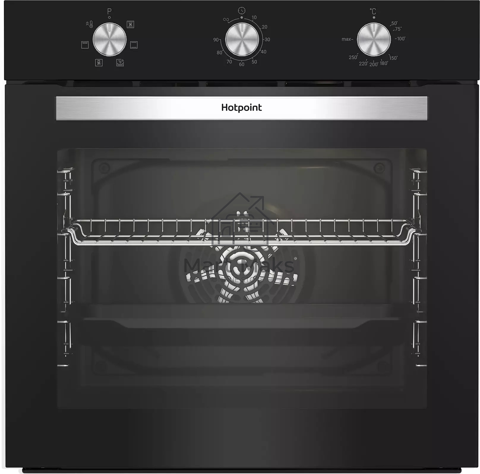 Духовой шкаф электрический встраиваемый Hotpoint HETF 614 JH BL черный