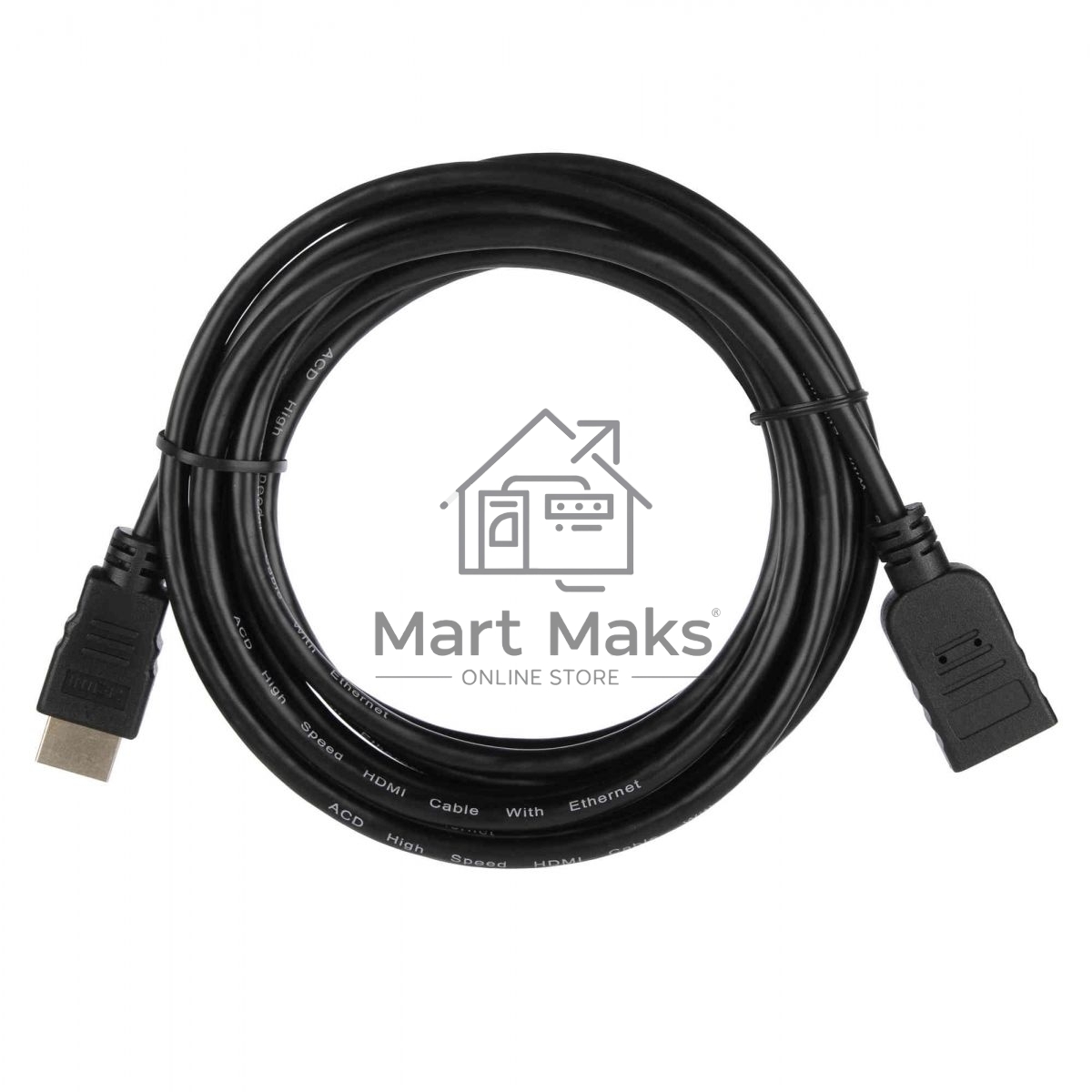 Кабель ACD-DHHF1-30B HDMI 1.4, Golden Plated,19m/19f, HDMI extension, черный, 3м (742286)
