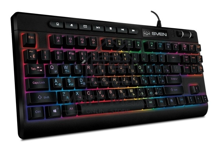 Клавиатура SVEN KB-G8200 проводная, USB Type-A, чёрный