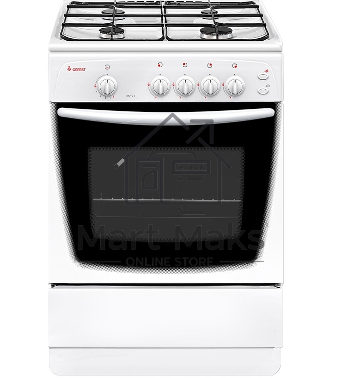 Плита газовая Gefest ПГ 1200 С6 белый, конфорок 4 шт, духовка 63 л, 60 см x 85 см x 60 см