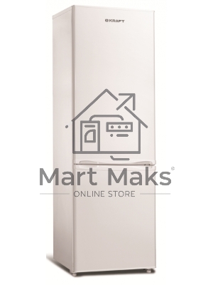 Холодильник Kraft KF-DF205W белый двухкамерный 166/64л морозилка снизу