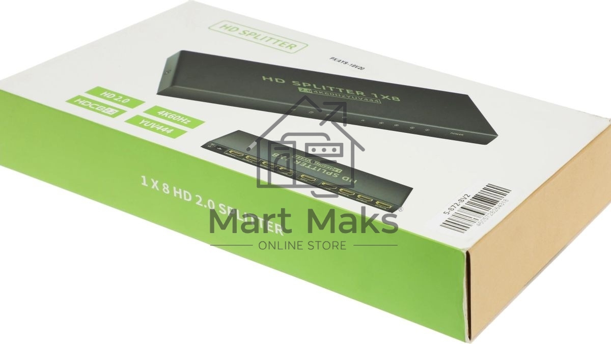 Сплиттер аудио-видео Premier 5-872-8V2 HDMI (f)/8xHDMI (f) черный