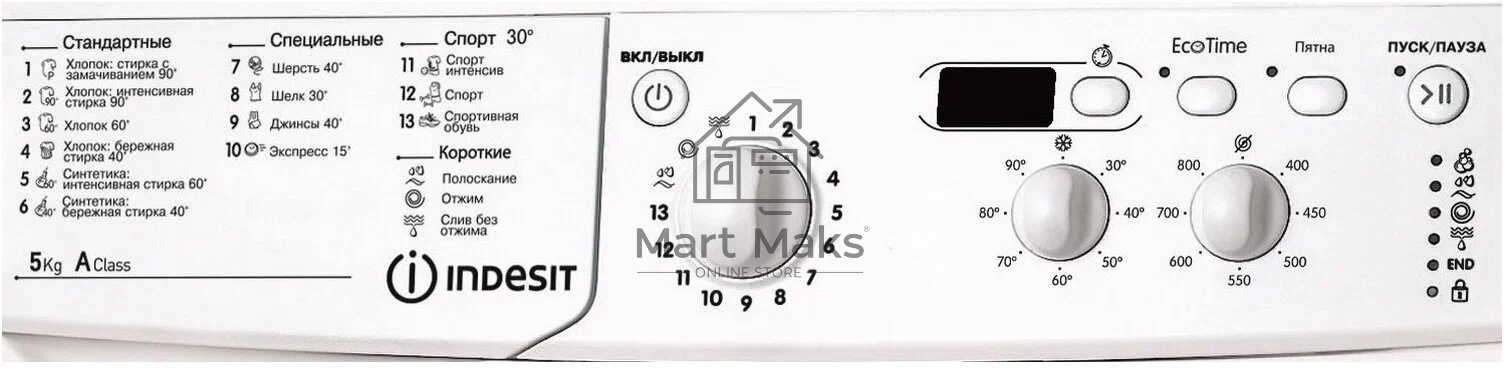 Стиральная машина Indesit IWSD 51051 CIS белый, загрузка фронтальная 5 кг, 1000 об/мин., класс: А