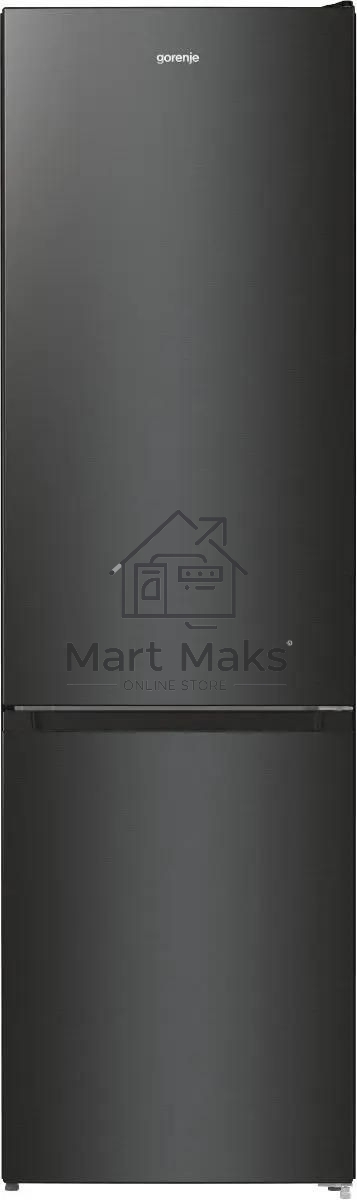 Холодильник Gorenje NRK6202EBXL4 черный матовый двухкамерный 235/96л морозилка снизу, No Frost