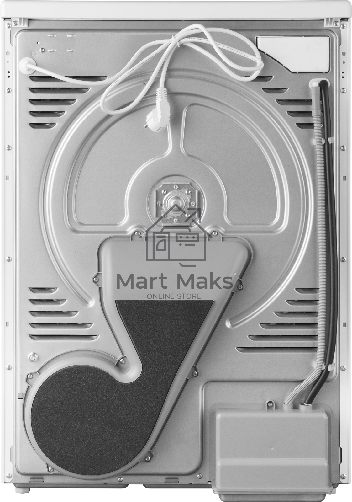 Сушильная машина Weissgauff WD 999 Heat Pump Full Touch белый/черный, 10 кг, сушка - тепловой насос, программ - 16, 60 x 85 x 62 см
