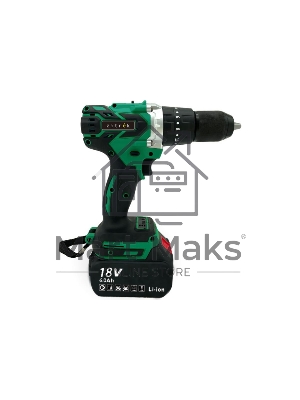 Дрель-шуруповерт Zitrek Green Impact 063-4046, Аккумуляторная, 18В, 2 АКБ, Ударная, Кейс