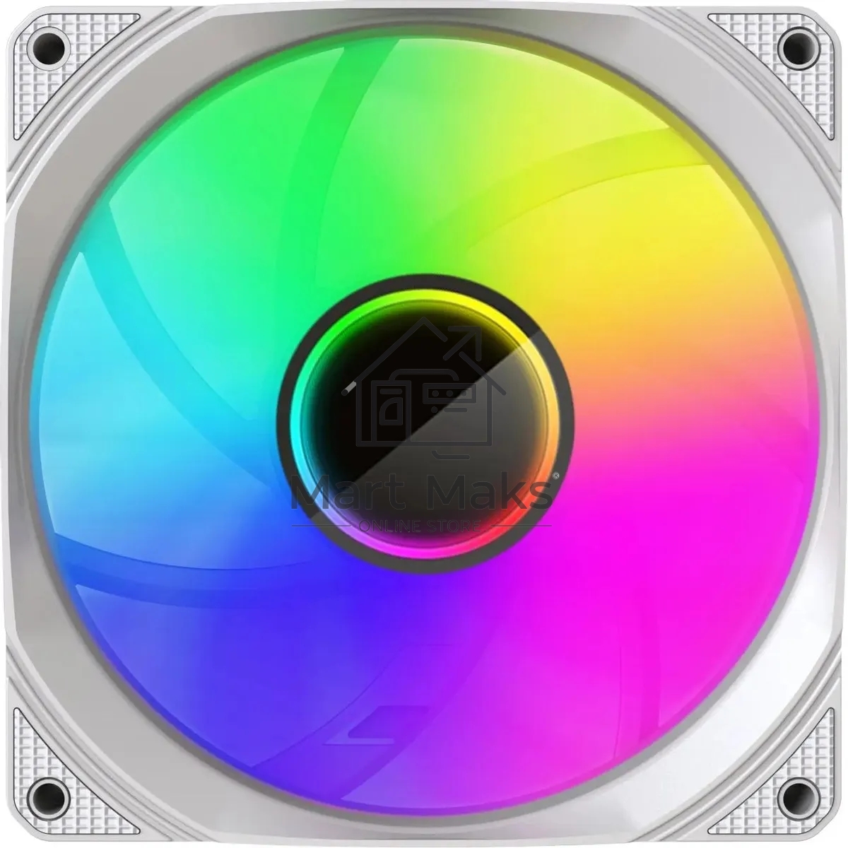 Вентилятор для корпуса Bloody BD-CF120ARGB1 ARGB белый, 120 мм, 1600 об/мин, 26 дБ, 4 pin