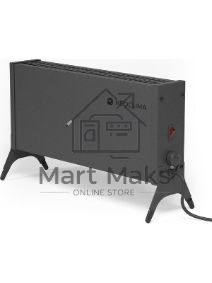 Конвектор Neoclima Nano 1000B черный, 1000 Вт, 15 м2, термостат