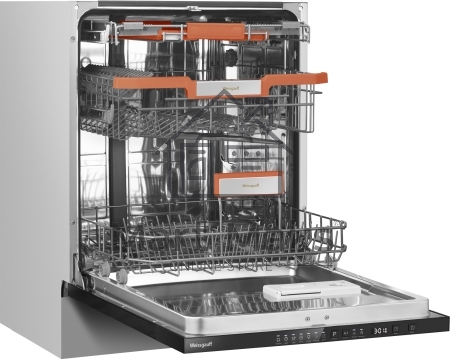 Встраиваемая посудомоечная машина Weissgauff BDW 6037 Inverter, серая сталь, 59.6 см, 15 компл., 42 дБ, класс A+++