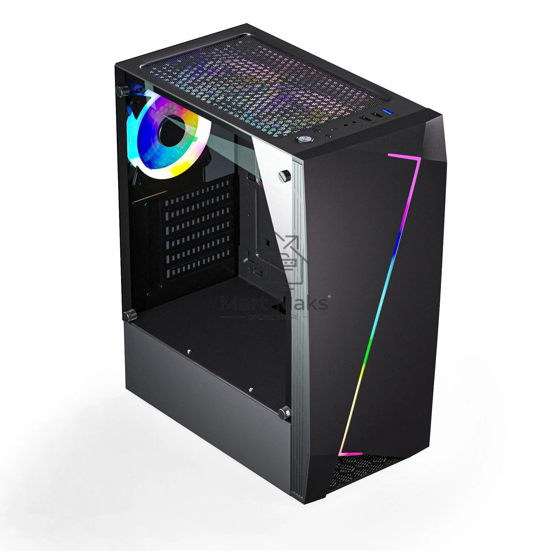 Компьютерный корпус ABR GQ-2 (8018) (USB3.0X1 + USB2.0 X2+audio)