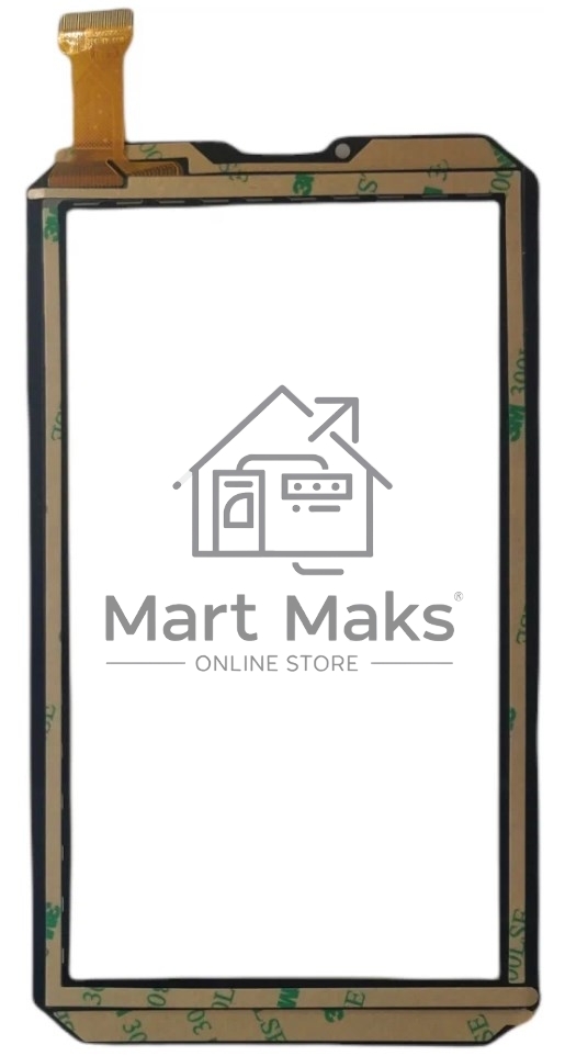 Сенсорное стекло (тачскрин) для Prestigio Muze 4667 3G, черное