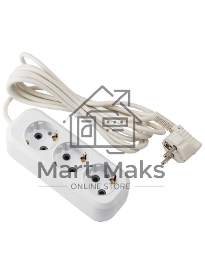 Удлинитель Engy Гранд 5м/3роз. с заземлением (ПВС 3х0,75) (186630)