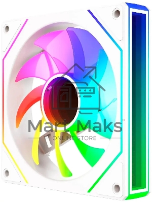 Вентилятор для корпуса Bloody CF-11 LCD ARGb 120х120x25 белый 4-pin 32дБ (упак.:1шт) (CF-11-ARGb120-WH) Ret