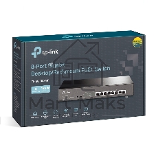 Коммутатор TP-Link TL-SG1008MP, 8×1 Гбит/с PoE+, неуправляемый