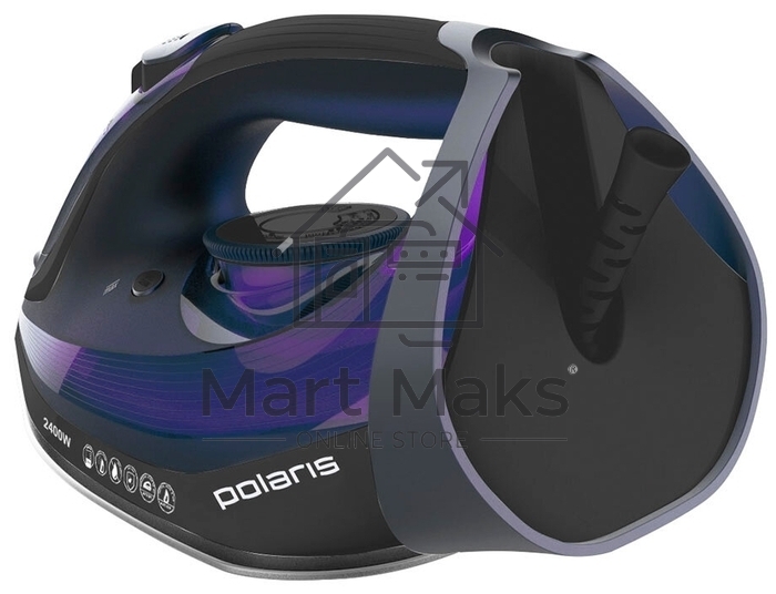 Утюг Polaris PIR2487AK 3m черный/фиолетовый 2400Вт