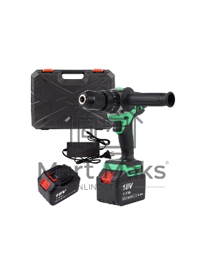 Дрель-шуруповерт Zitrek Green Impact 063-4046, Аккумуляторная, 18В, 2 АКБ, Ударная, Кейс