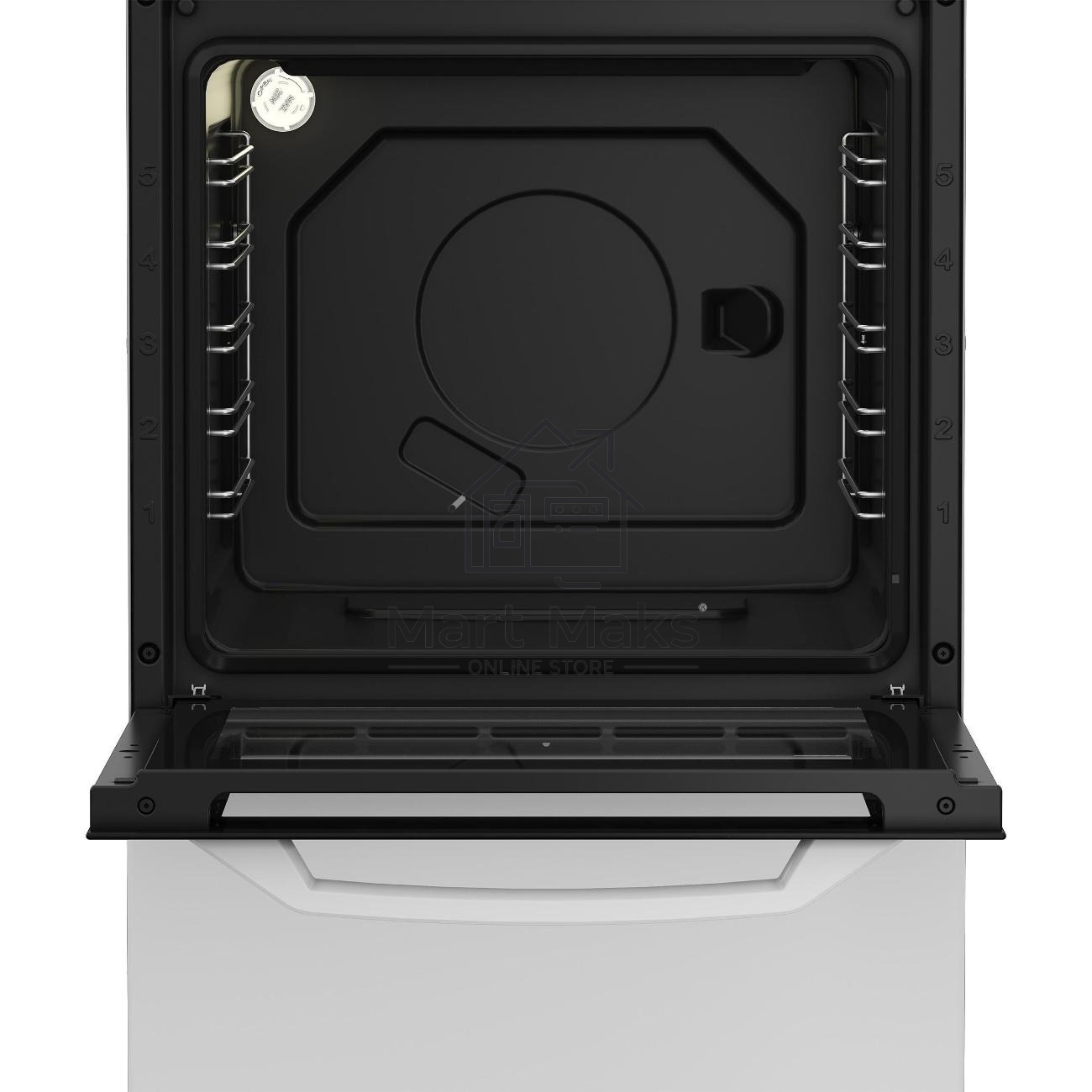 Плита электрическая Beko FFSS57001W белый, конфорок 4 шт, духовка 60 л, 50 см x 85 см x 60 см