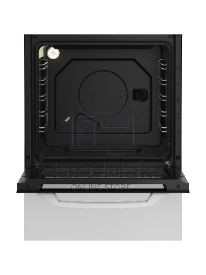 Плита электрическая Beko FFSS57001W белый, конфорок 4 шт, духовка 60 л, 50 см x 85 см x 60 см