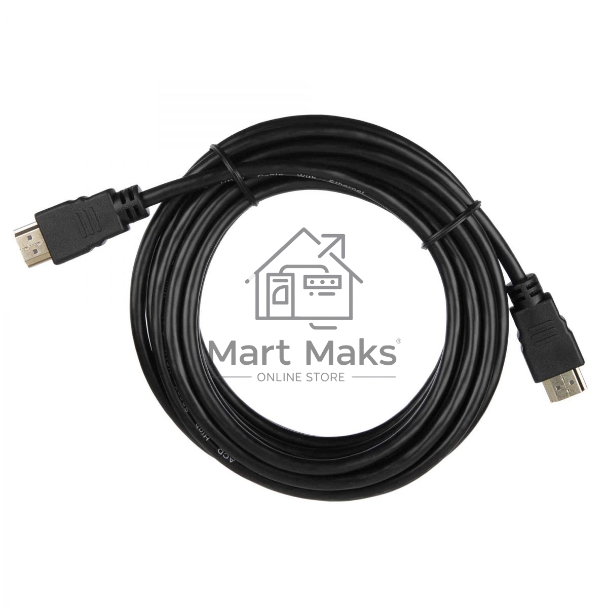 Кабель ACD-DHHM1-50B HDMI 1.4, Golden Plated,19m/19m, черный, 5м (742200)