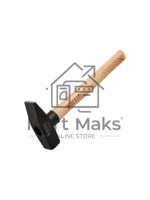 Молоток слесарный Denzel 1000 г, кованый квадратный боек, буковая рукоятка