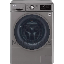 Стиральная машина LG F4J6TNP8S серебристая, загрузка фронтальная 8 кг, 1400 об/мин, класс A