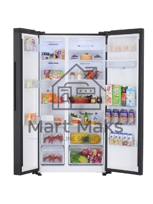 Холодильник Gorenje NRR9185EABXLWD черный матовый двухкамерный 353/191л морозилка снизу