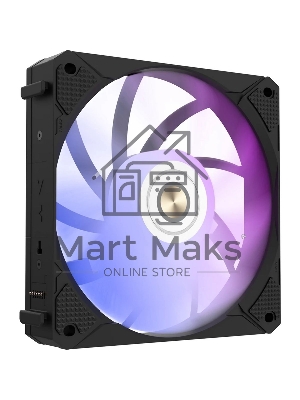Вентилятор для корпуса Alseye i12B-K10 черный, 120 мм, 1800 об/мин, 33.2 дБ, 4 pin