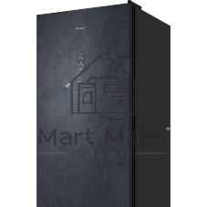 Холодильник Weissgauff WRK 2000 Total NoFrost Inverter Rock Glass графит двухкамерный 240/95л морозилка снизу