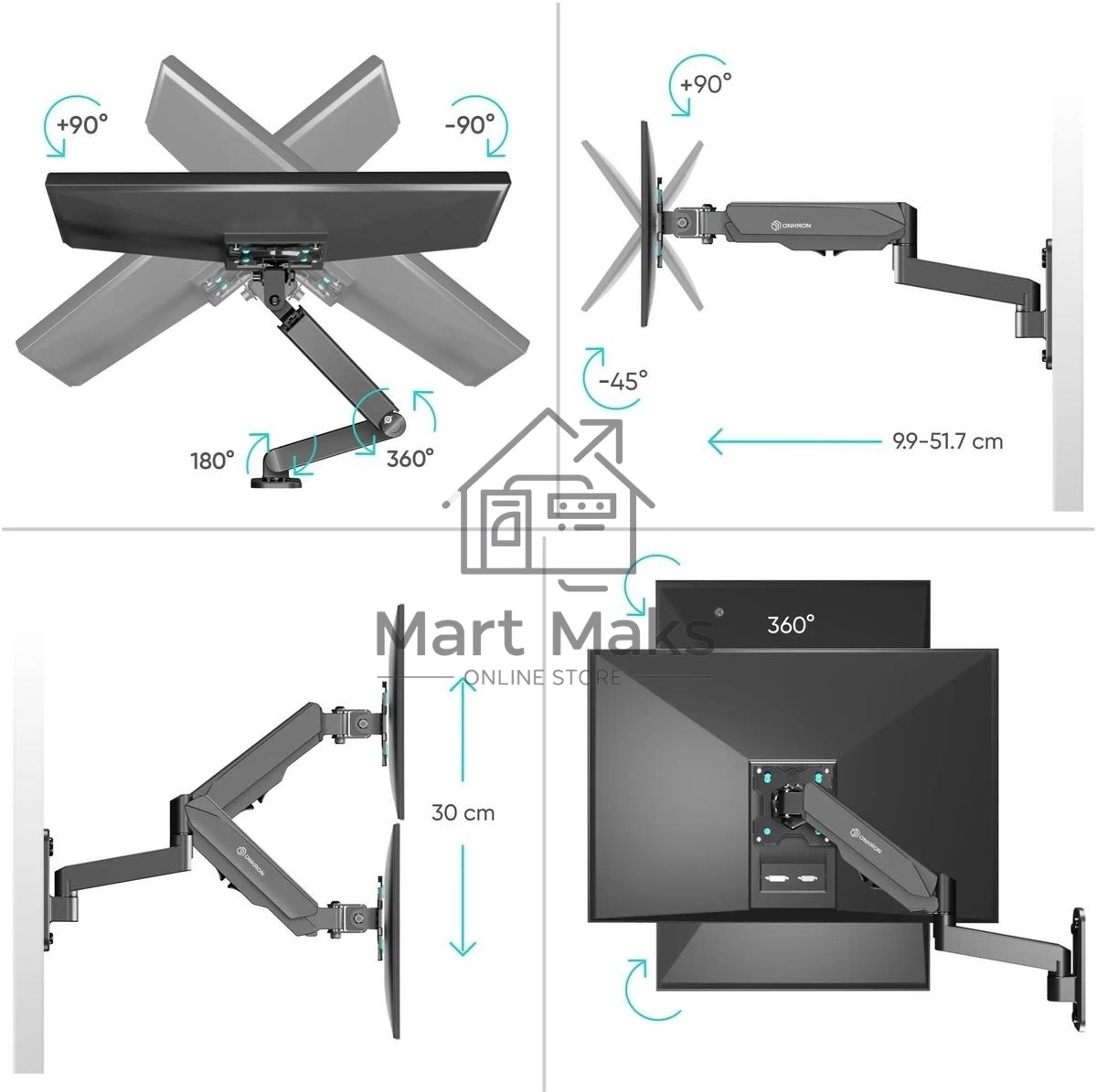 Кронштейн (держатель) ONKRON G150 для телевизора 13