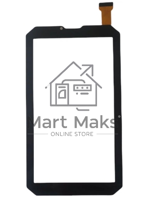 Сенсорное стекло (тачскрин) для Prestigio Muze 4667 3G, черное