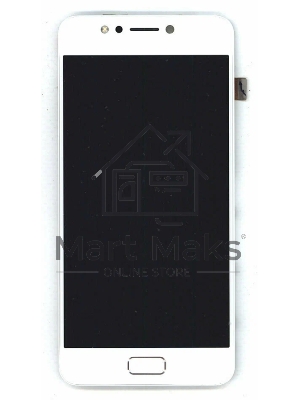 Дисплей для Asus ZenFone 4 Max ZC520KL, белый с рамкой
