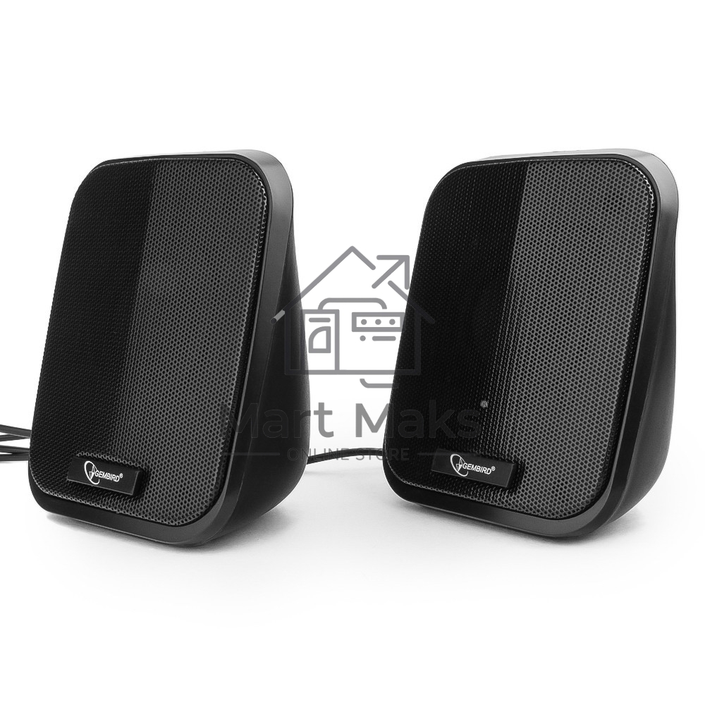 Акустич. система 2.0 Gembird SPK-100, черный, 6 Вт, рег. громкости, USB-питание					