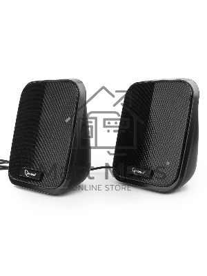 Акустическая система 2.0 Gembird SPK-100, черный, 6 Вт, рег. громкости, USB-питание