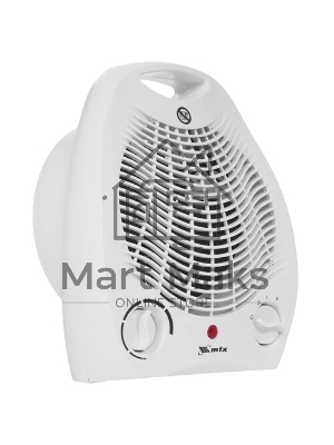 Тепловентилятор MTX FHS-2000, белый, 1000/2000 Вт, 25 м2, термостат