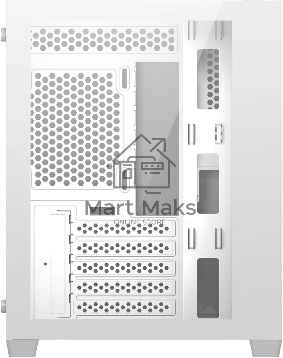 Компьютерный корпус Bloody BD-CC108 белый без БП mATX 9x120mm 2xUSB3.0 audio bott PSU