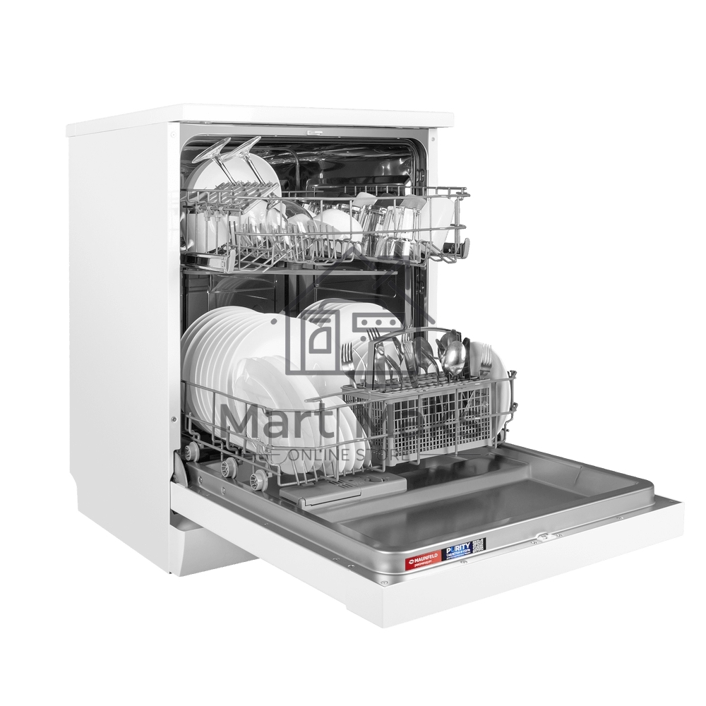 Посудомоечная машина MAUNFELD MWF60120W, белый, 59.5 см, 12 компл., 49 дБ, класс A++