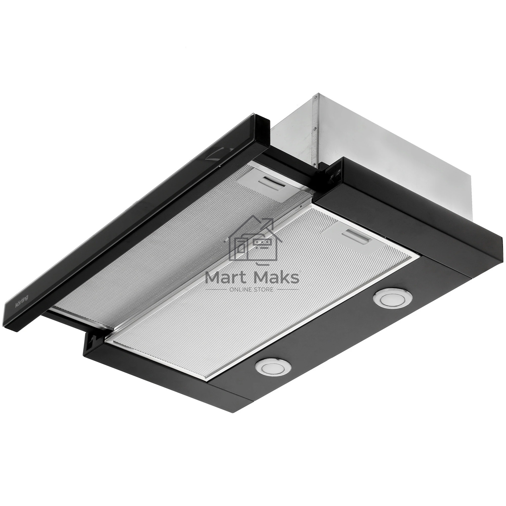 Встраиваемая вытяжка Korting KHP 6617 GN черный/черный