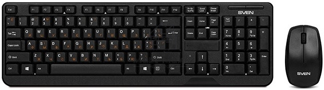 Комплект клавиатура + мышь SVEN Comfort 3300 Wireless Беспроводной SV-03103300WB