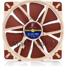 Вентилятор корпусной Noctua NF-A20 PWM, 200 мм, 350-800 об/мин, 18.1 дБ, 4-pin PWM, без подсветки