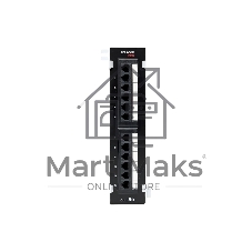 Патч-панель настенная TERACOM PRO Cat.5E неэкранированная UTP 12 портов RJ-45 Dual IDC