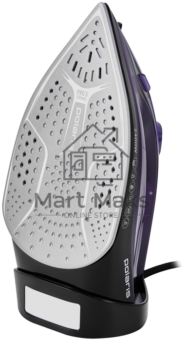 Утюг Polaris PIR2487AK 3m черный/фиолетовый 2400Вт