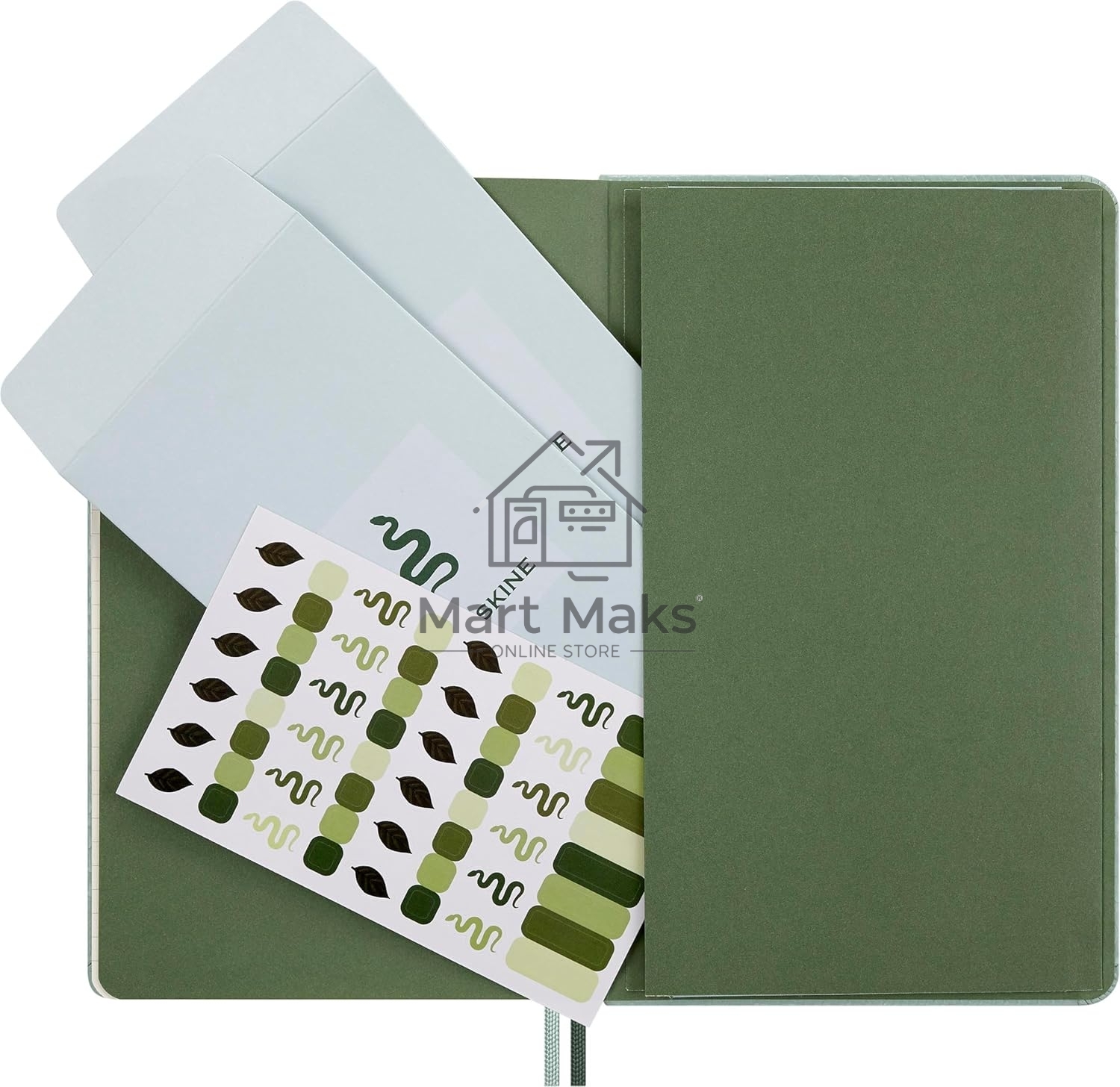 Блокнот Moleskine LIMITED EDITION YEAR OF THЕ SNAKE LECNYSNKVEGMBOX 130х210мм, 176 страниц, линейка, подарочная коробка, мятный Mamba