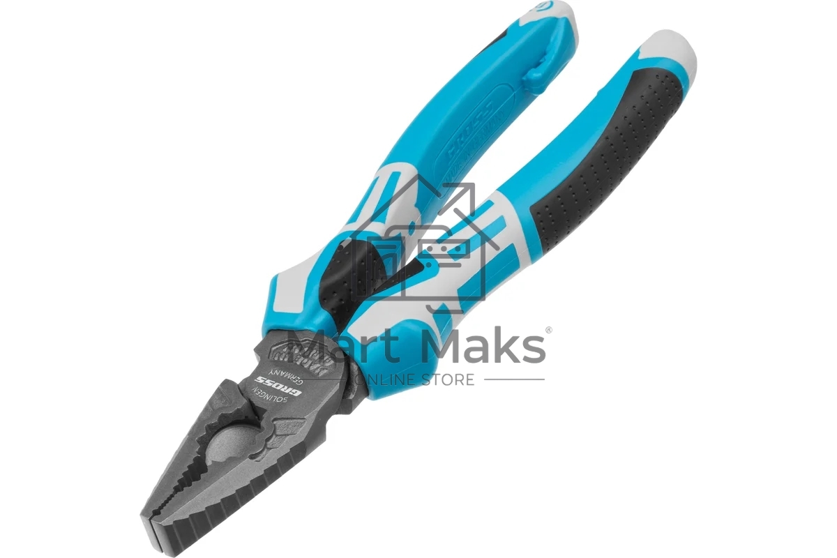 Плоскогубцы Gross 16973 комбинированные, 180 мм, трехкомпонентные рукоятки