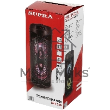 Акустическая система SUPRA SMB-330, 20Вт, с караоке, Bluetooth, FM, USB, черный