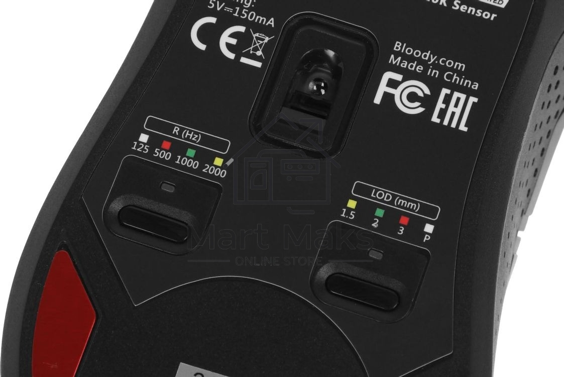 Мышь проводная A4Tech Bloody W90 Max черный, 10000 dpi, USB, кнопки - 10