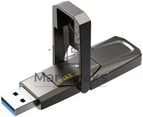 Флешка USB R/W Netac US5 256GB USB3.2+TypeC Solid State Flash Drive, up to 550MB/500MB/s