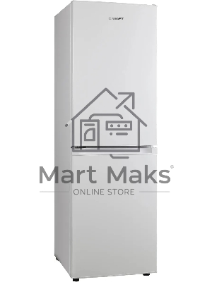 Холодильник Kraft KF-NF271W белый двухкамерный 129/64л морозилка снизу, No Frost